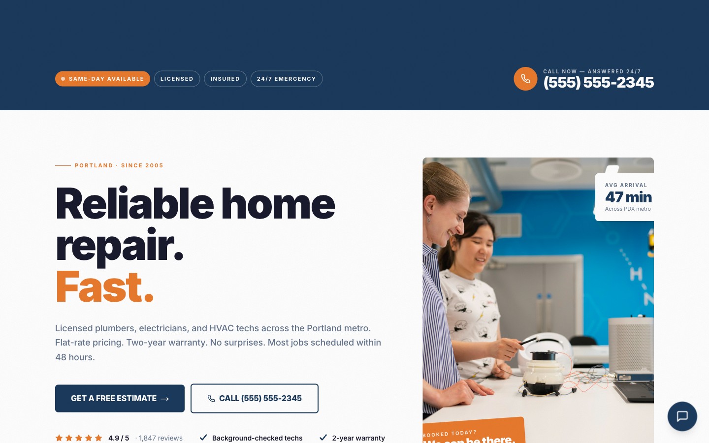 Crestwood Home Services screen 1