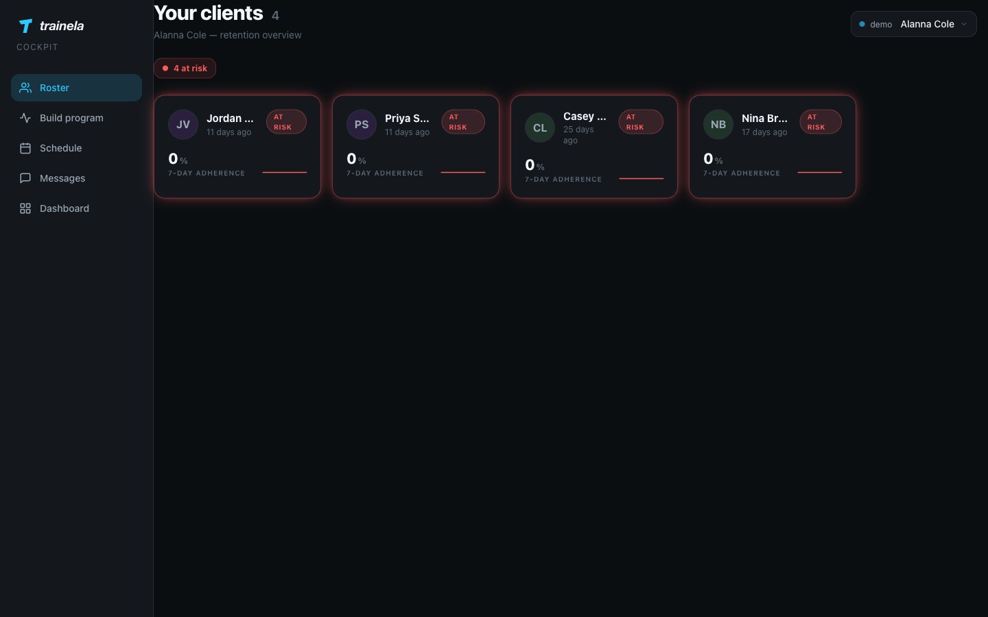 Trainela screen 2
